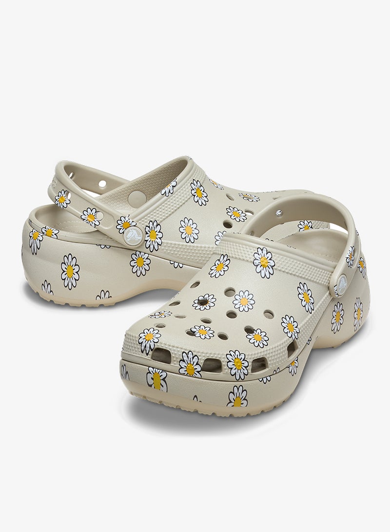 crocs Classic Platform Floral Clog Sandals - Image 3